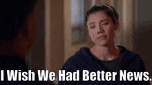 Chicago Fire Violet Mikami GIF - Chicago Fire Violet Mikami I Wish We Had Better News GIFs