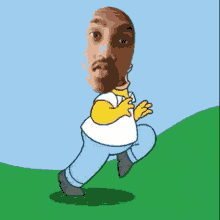 Homer Running GIF - Homer Running Skipping GIFs