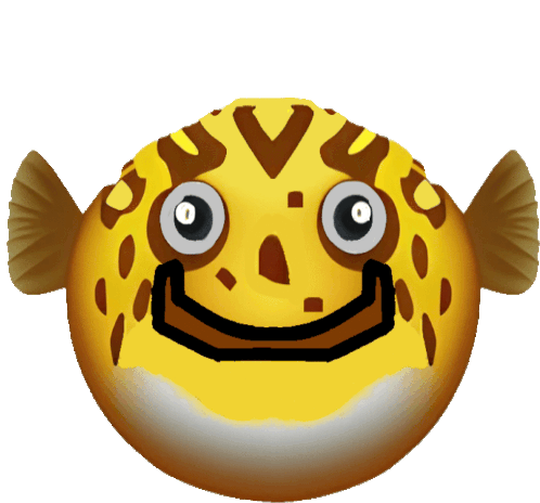 Pufferfish Emoji Sticker - Pufferfish Emoji Puffer - Descubre y ...