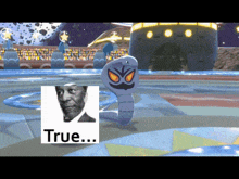 a picture of a snake next to a picture of a man with the words true on it