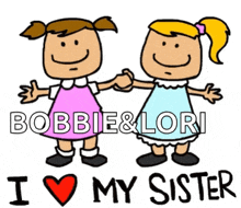 I Love My Sister Sister Love GIF - I Love My Sister Sister Love Holding Hands GIFs