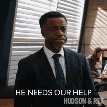 He Needs Our Help Joe Donovan GIF - He Needs Our Help Joe Donovan Hudson And Rex GIFs