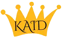 a yellow crown with the word " katd " on it