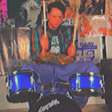 Playing Drums Blake Gamel GIF - Playing Drums Blake Gamel Cant Swim GIFs