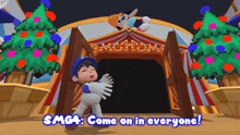 Smg4 Come On In Everyone GIF - Smg4 Come On In Everyone Supermarioglitchy4 GIFs