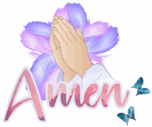 amen pray butterflies christian neon flower