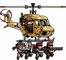mercenary kings pixel art mission chopper choppy