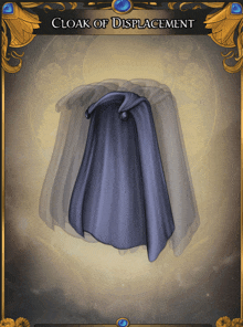a picture of a cloak of displacement on a card