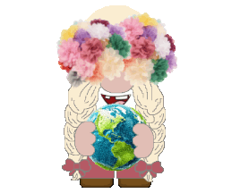 Gnome Mother Earth Sticker - Gnome Mother Earth Stickers