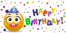 Smiley Happy Birthday GIF - Smiley Happy Birthday Colors GIFs