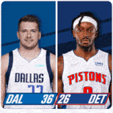 Dallas Mavericks (36) Vs. Detroit Pistons (26) First-second Period Break GIF - Nba Basketball Nba 2021 GIFs