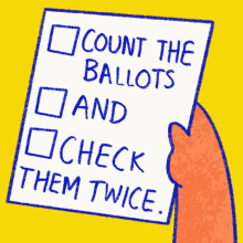 Count The Ballots Check Them Twice GIF - Count The Ballots Check Them Twice Count Every Vote GIFs
