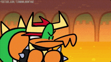 a cartoon of a cartoon character with the words youtube.com/terminalmontage at the top