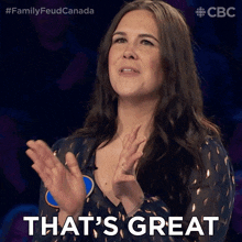 Thats Great Alyssa GIF - Thats Great Alyssa Family Feud Canada GIFs