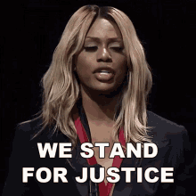 We Stand For Justice Laverne Cox GIF - We Stand For Justice Laverne Cox We Stand For Integrity GIFs