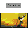 a drawing of a person with the word black aura above it