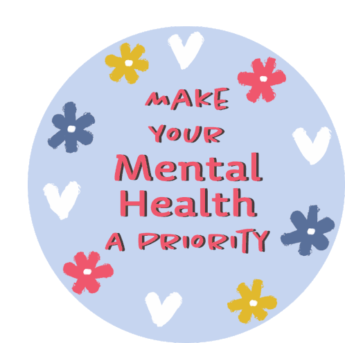 Mental Health Make Your Mental Health A Priority Sticker - Mental ...