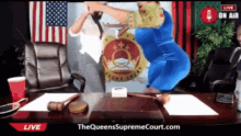 the queenssupremecourt.com is displayed on the screen