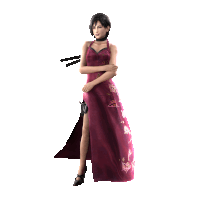 Resident Evil 4 Ada Wong Sticker - Resident Evil 4 Ada Wong Dress Stickers