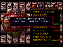 a screenshot of a video game that says " continue game "