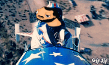 a gif of a cartoon character with the words gif jif on the bottom right