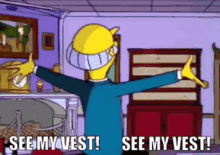 See My Vest The Simpsons GIF - See My Vest The Simpsons Gorilla Chest GIFs