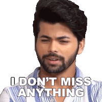 I Don'T Miss Anything Siddharth Nigam Sticker - I Don'T Miss Anything Siddharth Nigam Pinkvilla Stickers