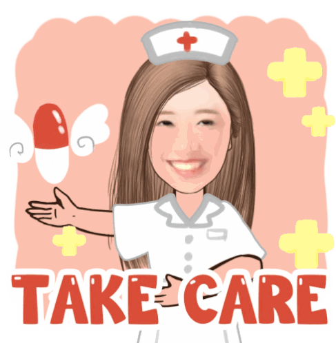 Take Care Nurse Sticker - Take Care Nurse Medicine Stickers