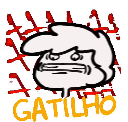 Triggered Gatilho Sticker - Triggered Gatilho Quasequasimodo Stickers