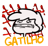 Triggered Gatilho Sticker - Triggered Gatilho Quasequasimodo Stickers