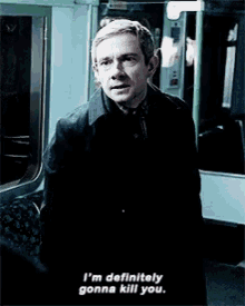 Martin Freeman Sherlock GIF - Martin Freeman Sherlock Kill You GIFs