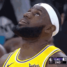 Looking Up Lebron James GIF - Looking Up Lebron James What GIFs