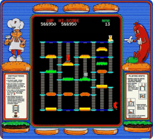 Burgertime Coleco Vision GIF - Burgertime Coleco Vision Electronic Games GIFs