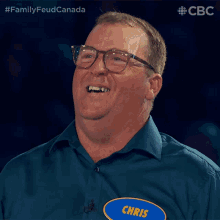 Laughing Chris GIF - Laughing Chris Family Feud Canada GIFs