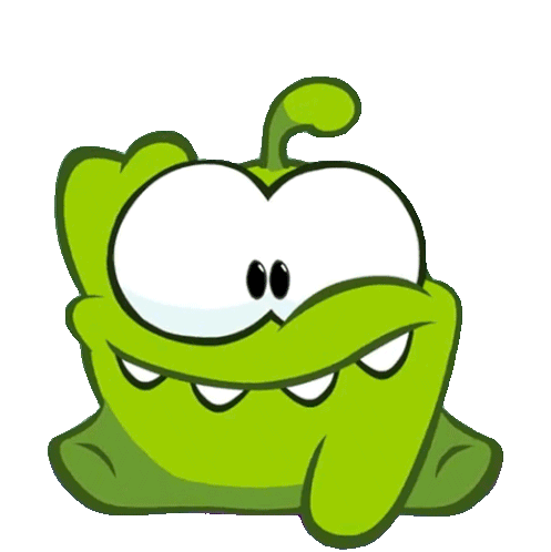 Confused Om Nom Sticker - Confused Om Nom Cut The Rope Stickers