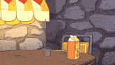 a carton of orange juice has the number 01 on it