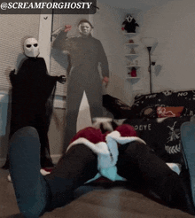 Ghostface Scream GIF - Ghostface Scream Santa Ghostface GIFs