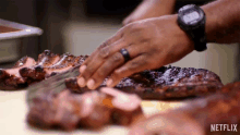Chopping High On The Hog How African American Cuisine Transformed America GIF - Chopping High On The Hog How African American Cuisine Transformed America Cutting GIFs