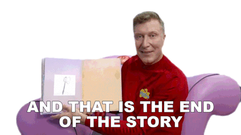 And Thats The End Of The Story Simon Wiggle Sticker - And Thats The End Of The Story Simon Wiggle The Wiggles Stickers