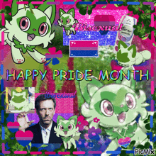 a picture that says happy pride month with a nokia phone