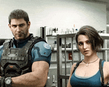 Valenfield Chris And Jill GIF - Valenfield Chris And Jill Chris Redfield And Jill Valentine GIFs