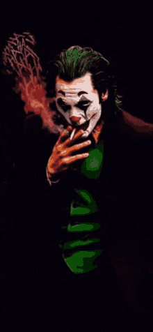 Smoking Joker GIF - Smoking Joker Why GIFs