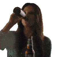Drinking A Beer Nora Finley-cullen Sticker - Drinking A Beer Nora Finley-cullen Emma Hunter Stickers