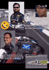 another stunning spin on the formation lap