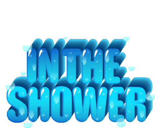 In The Shower Showering Sticker - In The Shower Showering Clean Stickers