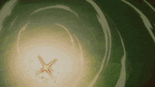 a green background with a star in the middle of it