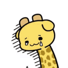 泣く　キリン GIF - Giraffe Crying Cute GIFs