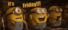 Minions Its Friday GIF - Minions Its Friday GIFs