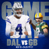 Green Bay Packers Vs. Dallas Cowboys Pre Game GIF - Nfl National Football League Football League GIFs