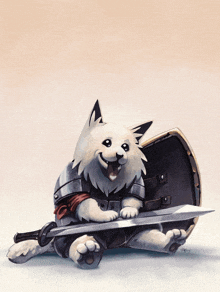 White Dog Tongue Sticking Out GIF - White Dog Tongue Sticking Out Armor GIFs